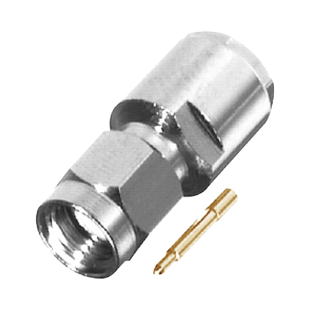 CONECTOR SMA MACHO DE ROSCA PARA RG-58/U, LMR-195, GRUPO C, NÍQUEL/ ORO/ TEFLÓN.?-Conectores-RF INDUSTRIES,LTD-Bsai Seguridad & Controles
