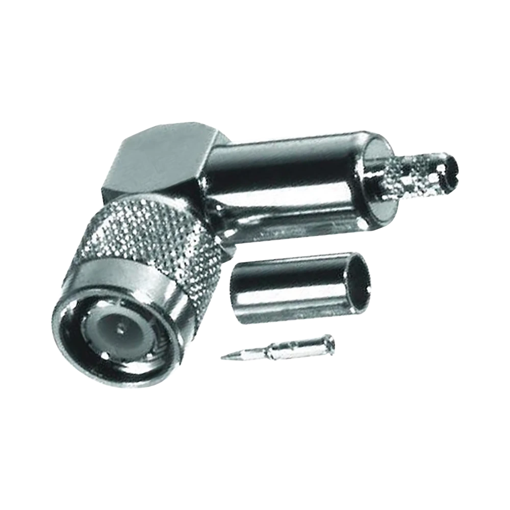 CONECTOR TNC MACHO EN ÁNGULO RECTO PARA CABLE RG-58/U, NIQUEL /ORO /TEFLÓN.?-Conectores-RF INDUSTRIES,LTD-Bsai Seguridad & Controles