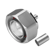 CONECTOR DIN 7-16 MACHO DE PIN CAUTIVO, ANILLO PLEGABLE PARA CABLE RG-8/X, LMR-240, BRONCE BLANCO/ PLATA/ TEFLÓN.?-Conectores-RF INDUSTRIES,LTD-Bsai Seguridad & Controles