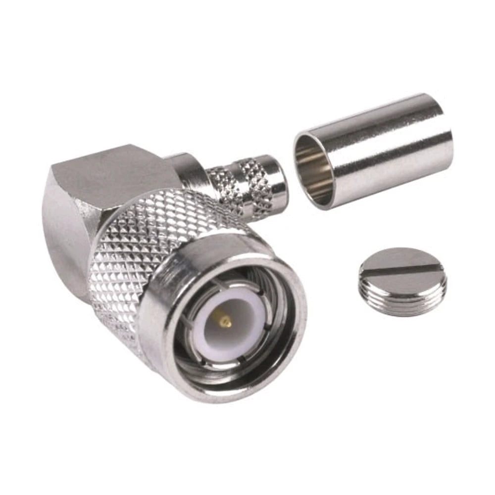 CONECTOR TNC MACHO EN ÁNGULO RECTO PARA CABLE RG-8/X, LMR-240, NÍQUEL/ ORO/ TEFLÓN.?-Conectores-RF INDUSTRIES,LTD-Bsai Seguridad & Controles