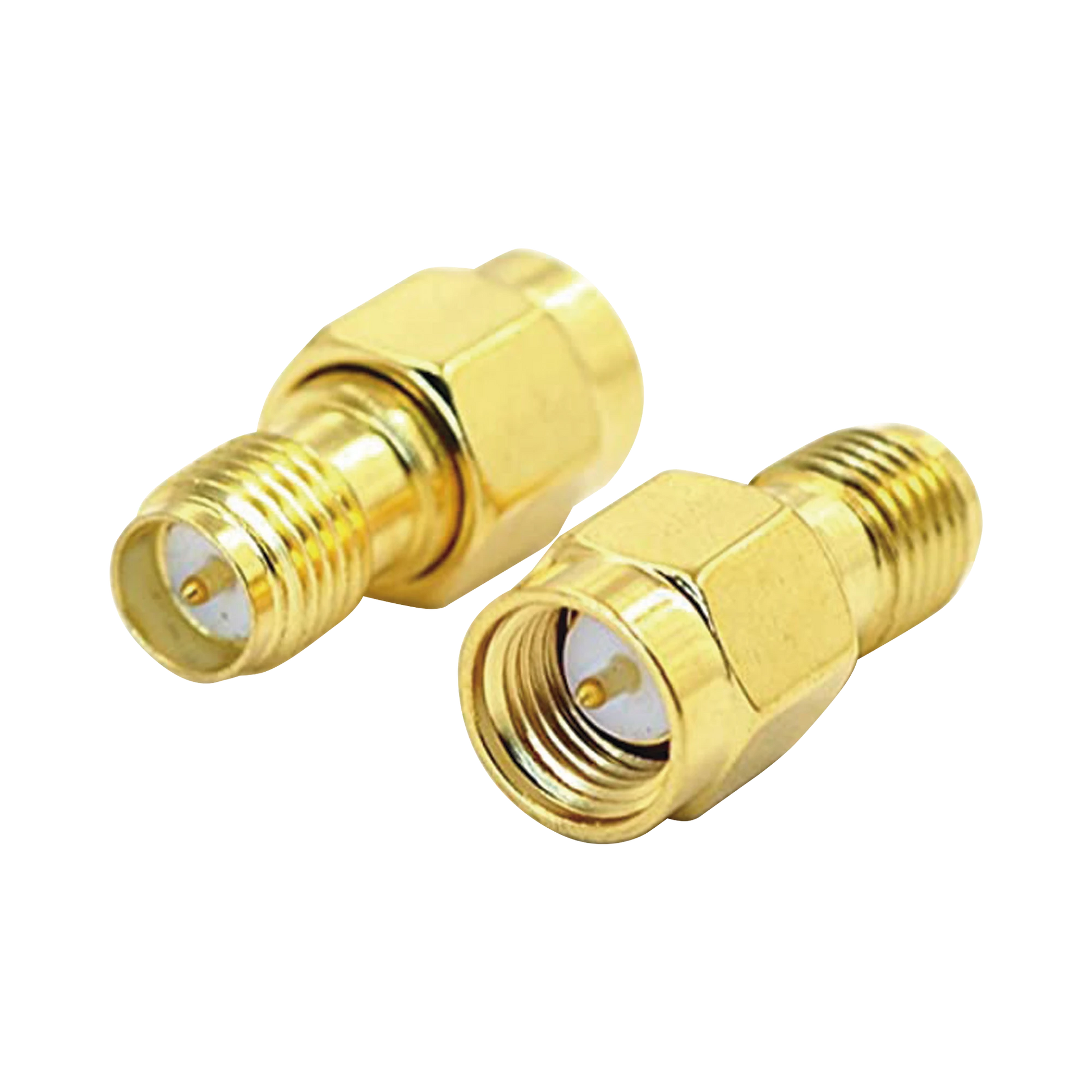 ADAPTADOR DE SMA MACHO A SMA HEMBRA INVERSO, ORO/ ORO/ TEFLÓN,-Adaptadores-EPCOM TITANIUM-Bsai Seguridad & Controles