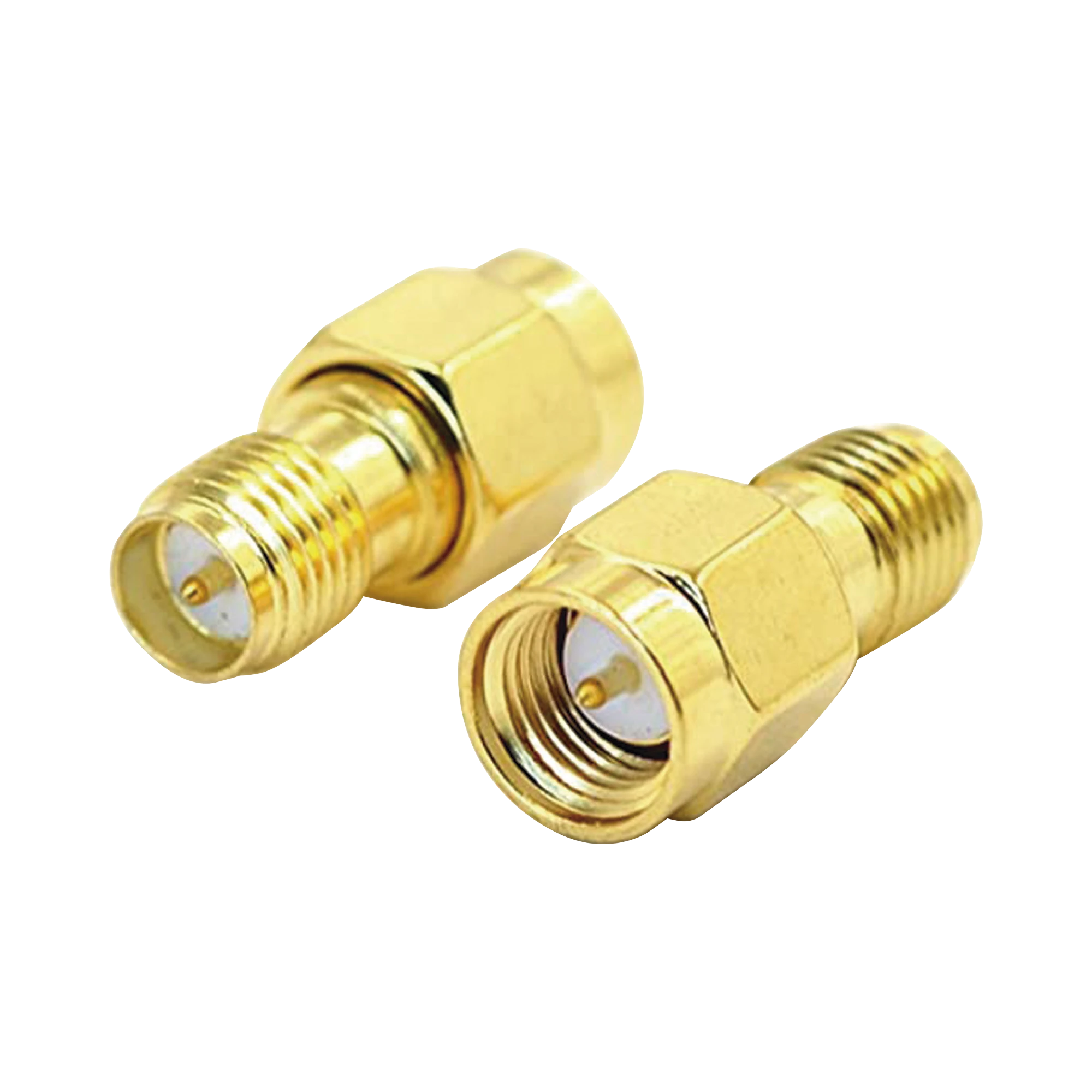 ADAPTADOR DE SMA MACHO A SMA HEMBRA INVERSO, ORO/ ORO/ TEFLÓN,-Adaptadores-EPCOM TITANIUM-Bsai Seguridad & Controles