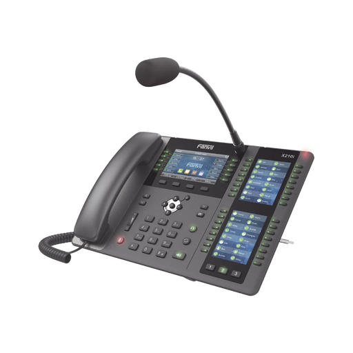 TELÉFONO EMPRESARIAL IP HASTA 20 LINEAS SIP, PANTALLA A COLOR 4.3 PULGADAS, MICRÓFONO EXTERIOR, 106 BOTONES DSS, BLUETOOTH INTEGRADO, WI-FI (POR MEDIO USB DONGLE), PUERTOS GIGABIT, SOPORTA VIDEO, POE-VoIP y Telefonía IP-FANVIL-Bsai Seguridad & Controles