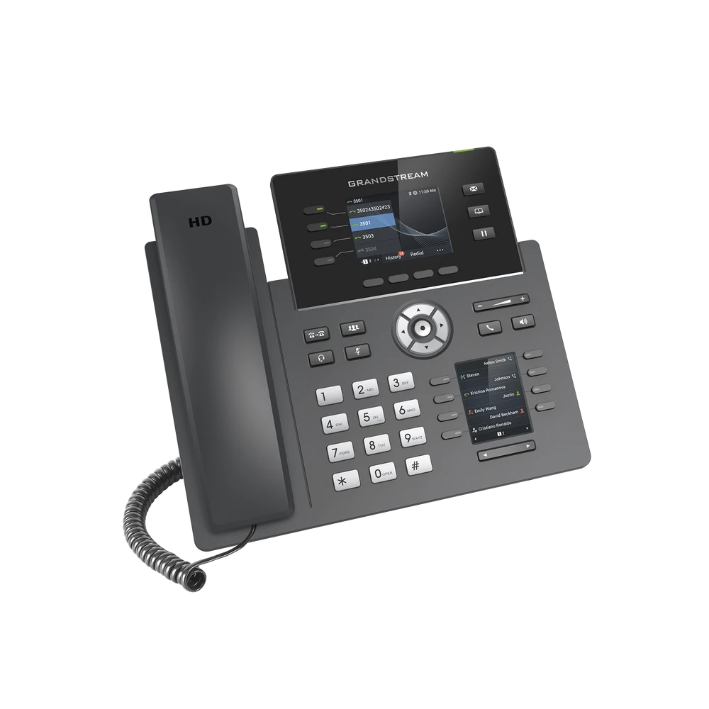 TELÉFONO IP DE 4 LÍNEAS DE GRADO OPERADOR-VoIP y Telefonía IP-GRANDSTREAM-Bsai Seguridad & Controles