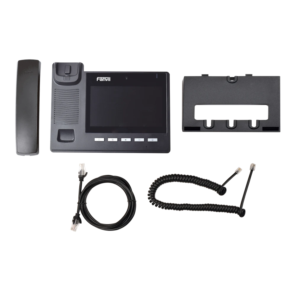 TELÉFONO IP EJECUTIVO PARA 6 LÍNEAS SIP CON VIDEO CONFERENCIA HD720, PANTALLA MULTI-TOUCH, VOZ HD Y CONFERENCIA DE 10 VÍAS CON SOPORTE PARA POE-VoIP y Telefonía IP-FANVIL-Bsai Seguridad & Controles