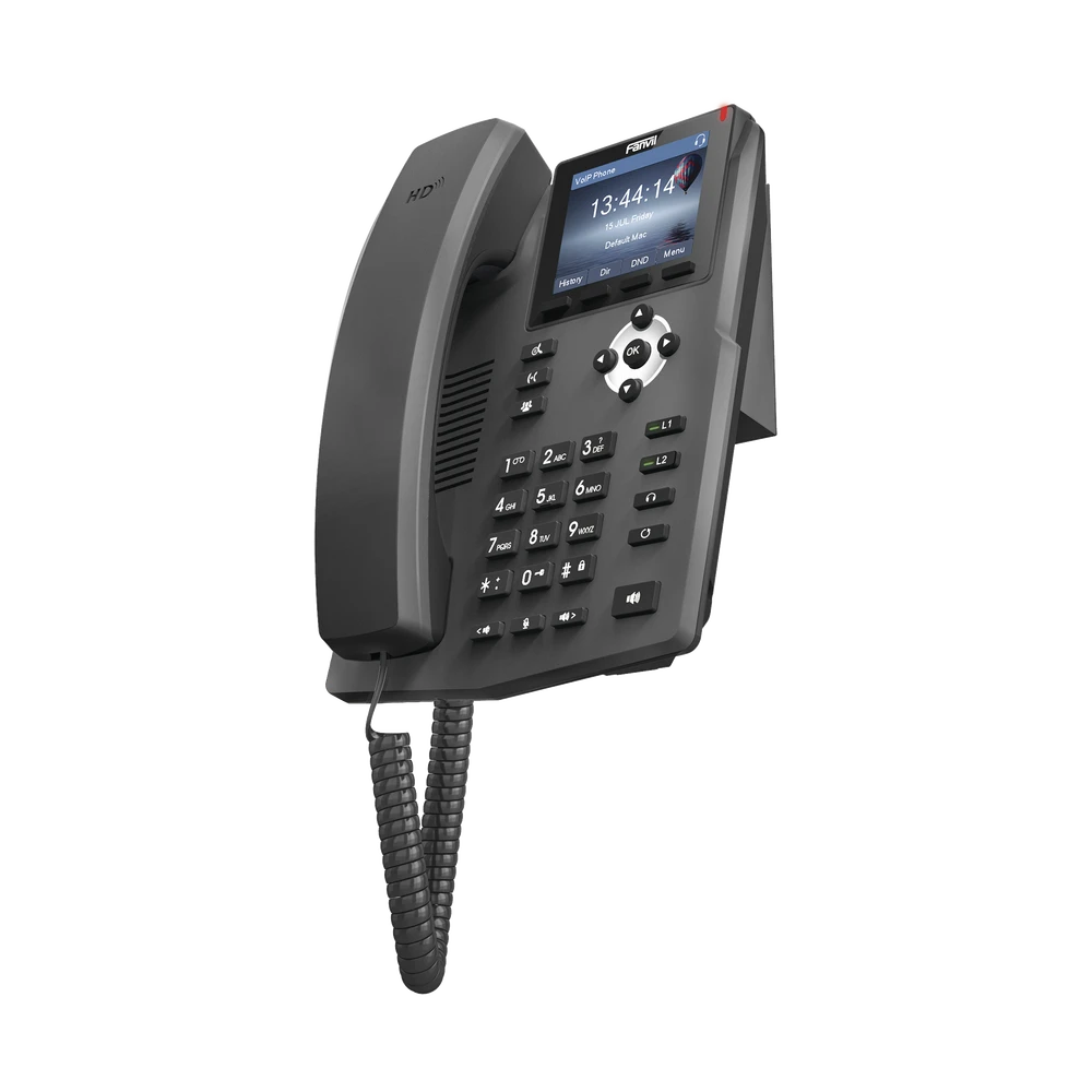 TELÉFONO IP EMPRESARIAL PARA 2 LINEAS SIP CON PANTALLA LCD DE 2.4 PULGADAS A COLOR Y CONFERENCIA DE 3 VÍAS, POE-VoIP y Telefonía IP-FANVIL-Bsai Seguridad & Controles