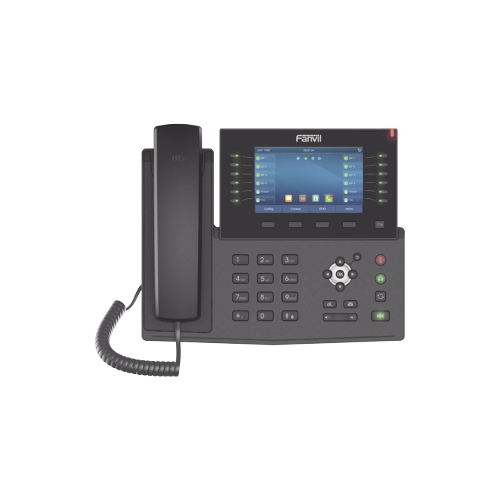 TELÉFONO IP EMPRESARIAL PARA 20 LINEAS SIP, PANTALLA A COLOR DE 5", BLUETOOTH INTEGRADO, POE Y HASTA 60 BOTONES DSS CON DOBLE PUERTO GIGABIT-VoIP y Telefonía IP-FANVIL-Bsai Seguridad & Controles