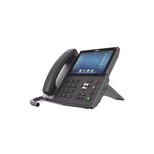 TELÉFONO IP EMPRESARIAL PARA 20 LINEAS SIP, PANTALLA TÁCTIL DE 7", BLUETOOTH INTEGRADO, POE Y HASTA 127 BOTONES DSS CON DOBLE PUERTO GIGABIT, SOPORTA CODEC DE VIDEO-VoIP y Telefonía IP-FANVIL-X7-F-Bsai Seguridad & Controles