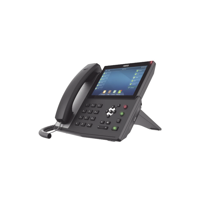 TELÉFONO IP EMPRESARIAL PARA 20 LINEAS SIP, PANTALLA TÁCTIL DE 7", BLUETOOTH INTEGRADO, POE Y HASTA 127 BOTONES DSS CON DOBLE PUERTO GIGABIT, SOPORTA CODEC DE VIDEO-VoIP y Telefonía IP-FANVIL-X7-F-Bsai Seguridad & Controles