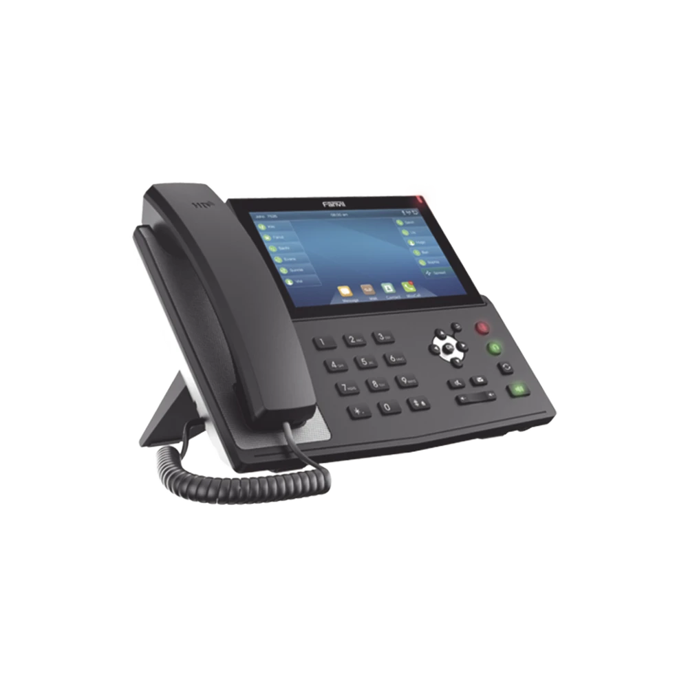 TELÉFONO IP EMPRESARIAL PARA 20 LINEAS SIP, PANTALLA TÁCTIL DE 7", BLUETOOTH INTEGRADO, POE Y HASTA 127 BOTONES DSS CON DOBLE PUERTO GIGABIT, SOPORTA CODEC DE VIDEO-VoIP y Telefonía IP-FANVIL-Bsai Seguridad & Controles