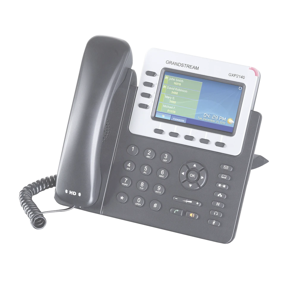 TELÉFONO IP EMPRESARIAL PARA 4 LÍNEAS. PUEDE AGREGAR HASTA 160 BLF (TECLAS DE MARCACIÓN RÁPIDA) CON CUATRO GXP2200EXT-VoIP y Telefonía IP-GRANDSTREAM-Bsai Seguridad & Controles