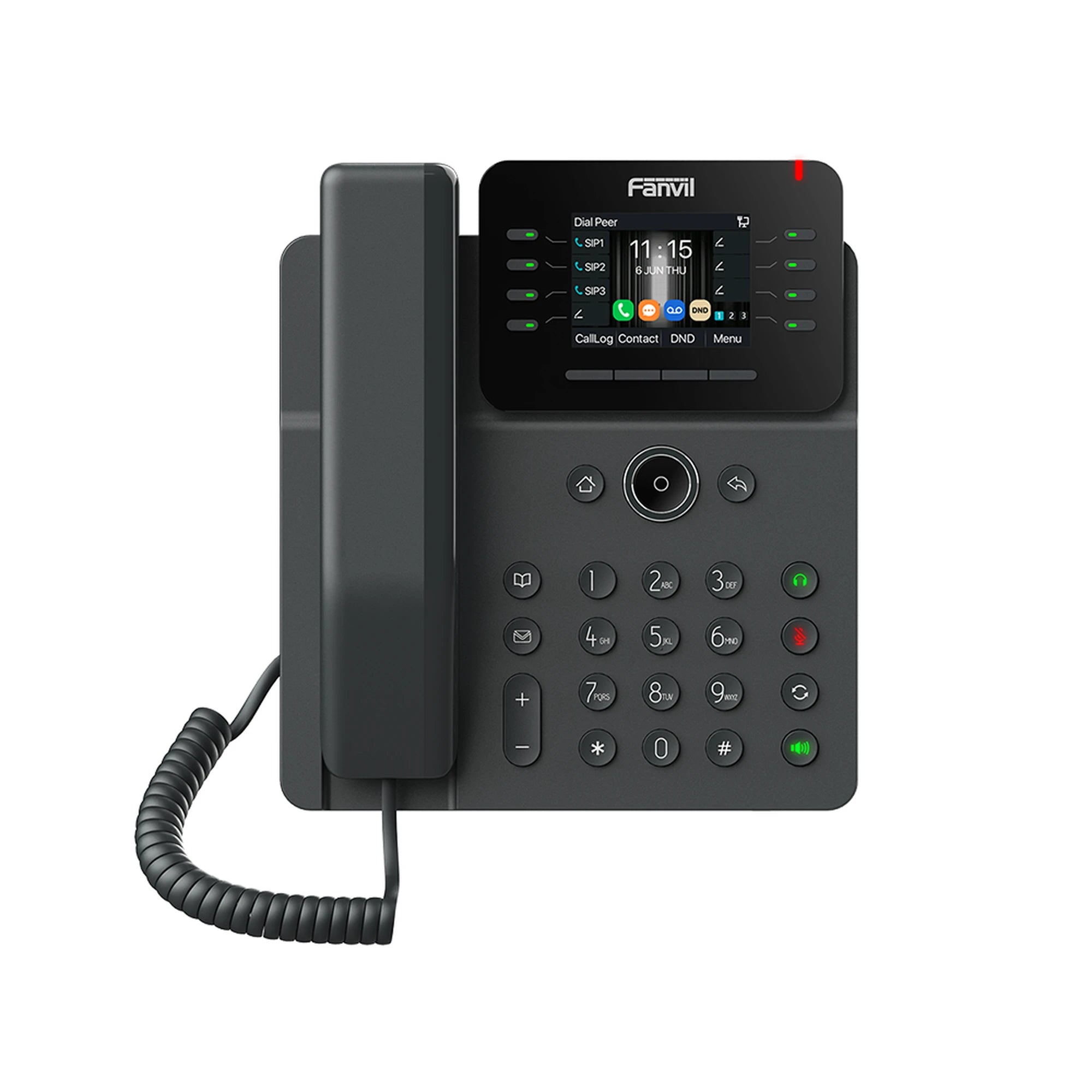 TELÉFONO IP EMPRESARIAL, 12 LÍNEAS SIP, PANTALLA A COLOR 2.8", POE, PUERTOS GIGABIT, CONFERENCIA LOCAL DE 6 VÍAS.-VoIP - Telefonía IP - Videoconferencia-FANVIL-V62G-Bsai Seguridad & Controles