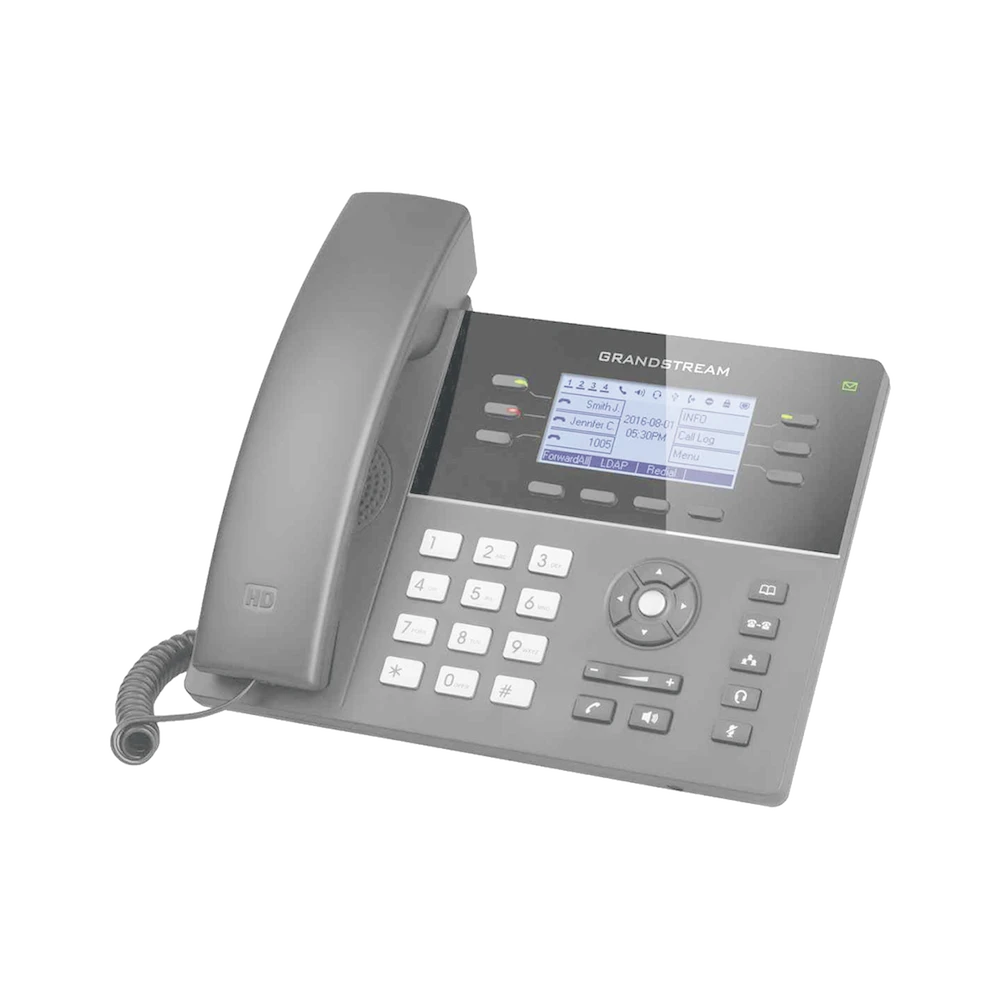 TELÉFONO IP GAMA MEDIA DE 6 LÍNEAS CON 4 TECLAS DE FUNCIÓN, 24 TECLAS DE EXTENSIÓN BLF DIGITAL Y CONFERENCIA DE 5 VÍAS POE-VoIP y Telefonía IP-GRANDSTREAM-Bsai Seguridad & Controles