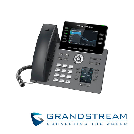 TELEFONO IP HD GRADO CARRIER GRANDSTREAM GRP2616, 6 CUENTAS SIP, 6 TECLAS MULTI FUNCION, PANTALLA LCD 4.3 PULGADAS (480X272PX) Y 2.4PULGADAS (240X320PX) CON 8 TECLAS BLF, 2XGIGAETH, PLACA FRONTAL INTERCAMBIABLE, SOPORTA POE 802.3AF, WIFI DUALBAND AC, B...-VoIP y Telefonía IP-GRANDSTREAM-GRP2616-Bsai Seguridad & Controles