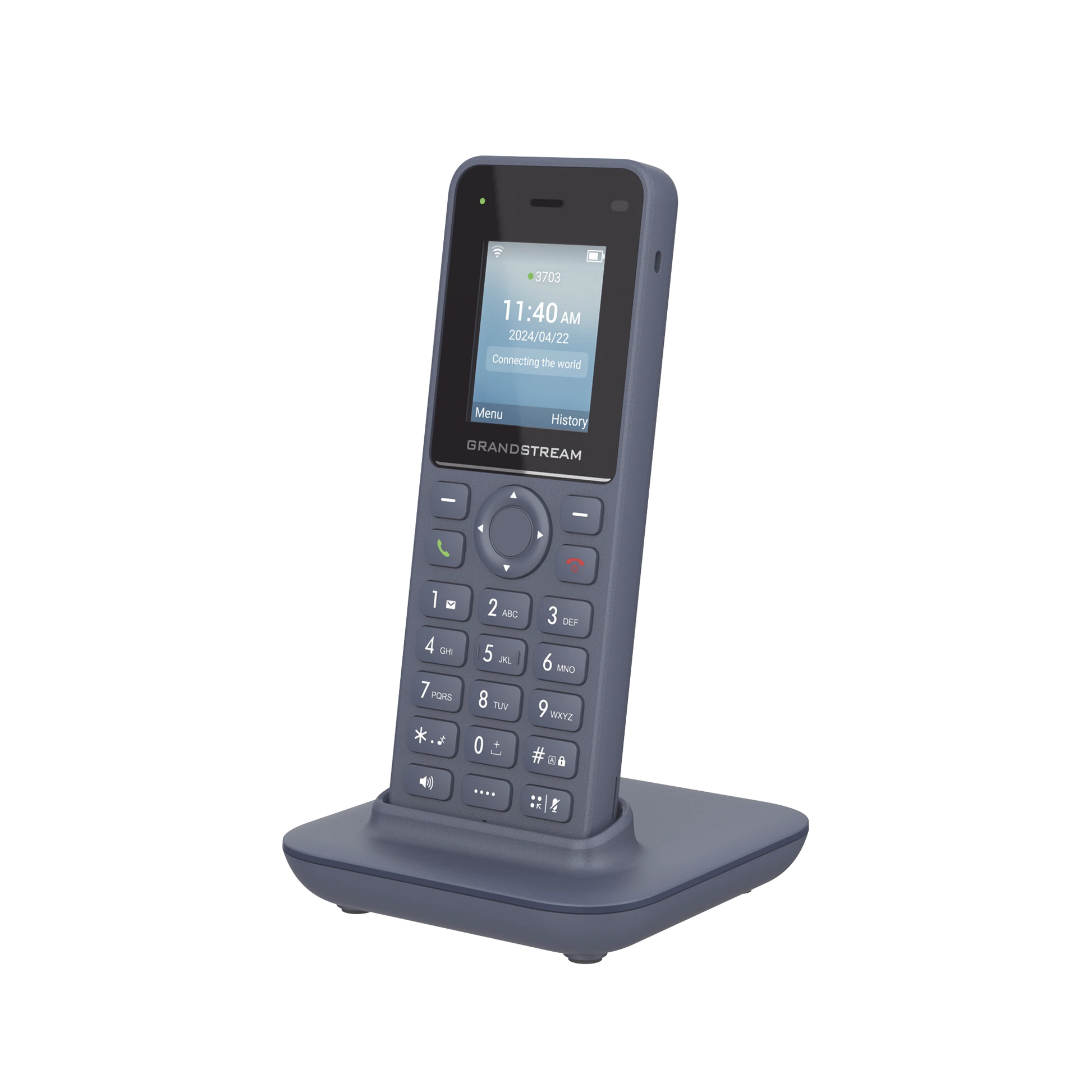 TELÉFONO IP INALÁMBRICO WI-FI, PORTÁTIL, 2 LÍNEAS, 2 CUENTAS SIP, VOZ HD, BLUETOOTH, PUERTO USB TIPO C-VoIP - Telefonía IP - Videoconferencia-GRANDSTREAM-WP816-Bsai Seguridad & Controles
