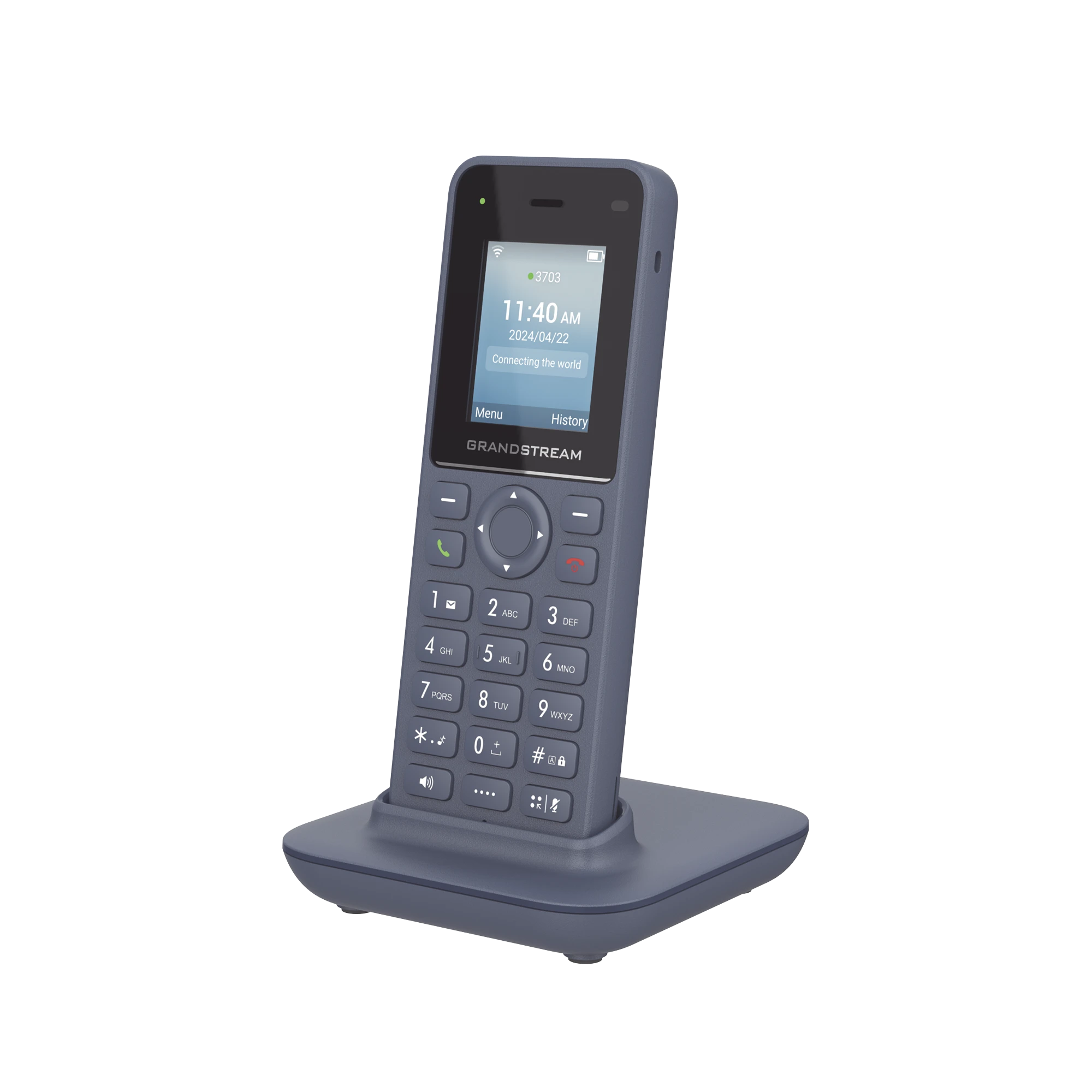 TELÉFONO IP INALÁMBRICO WI-FI, PORTÁTIL, 2 LÍNEAS, 2 CUENTAS SIP, VOZ HD, BLUETOOTH, PUERTO USB TIPO C-VoIP - Telefonía IP - Videoconferencia-GRANDSTREAM-WP816-Bsai Seguridad & Controles