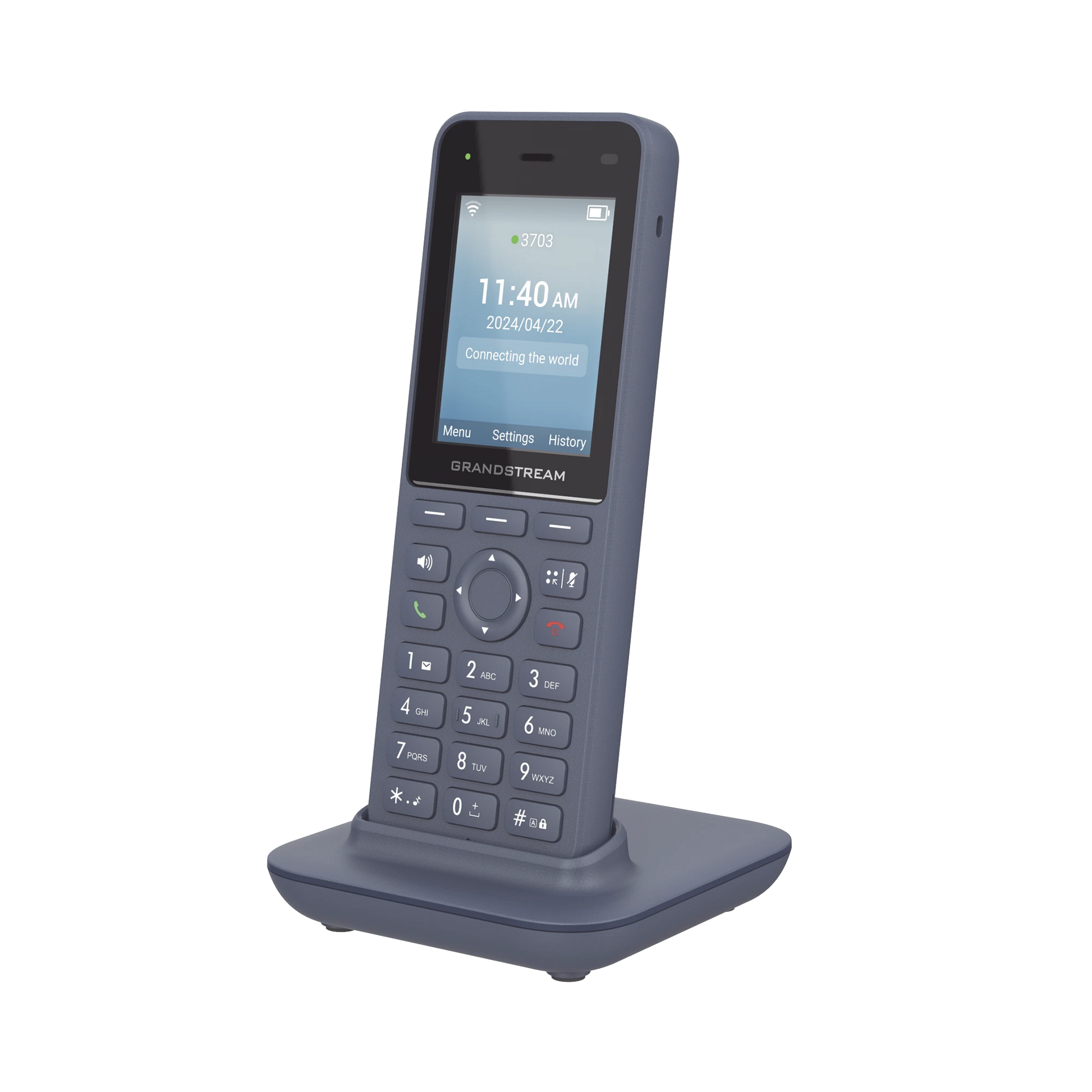 TELÉFONO IP INALÁMBRICO WI-FI, PORTÁTIL, 3 CUENTAS SIP, 3 LÍNEAS, VOZ HD, BLUETOOTH INTEGRADO, PUERTO USB TIPO C-VoIP - Telefonía IP - Videoconferencia-GRANDSTREAM-WP826-Bsai Seguridad & Controles