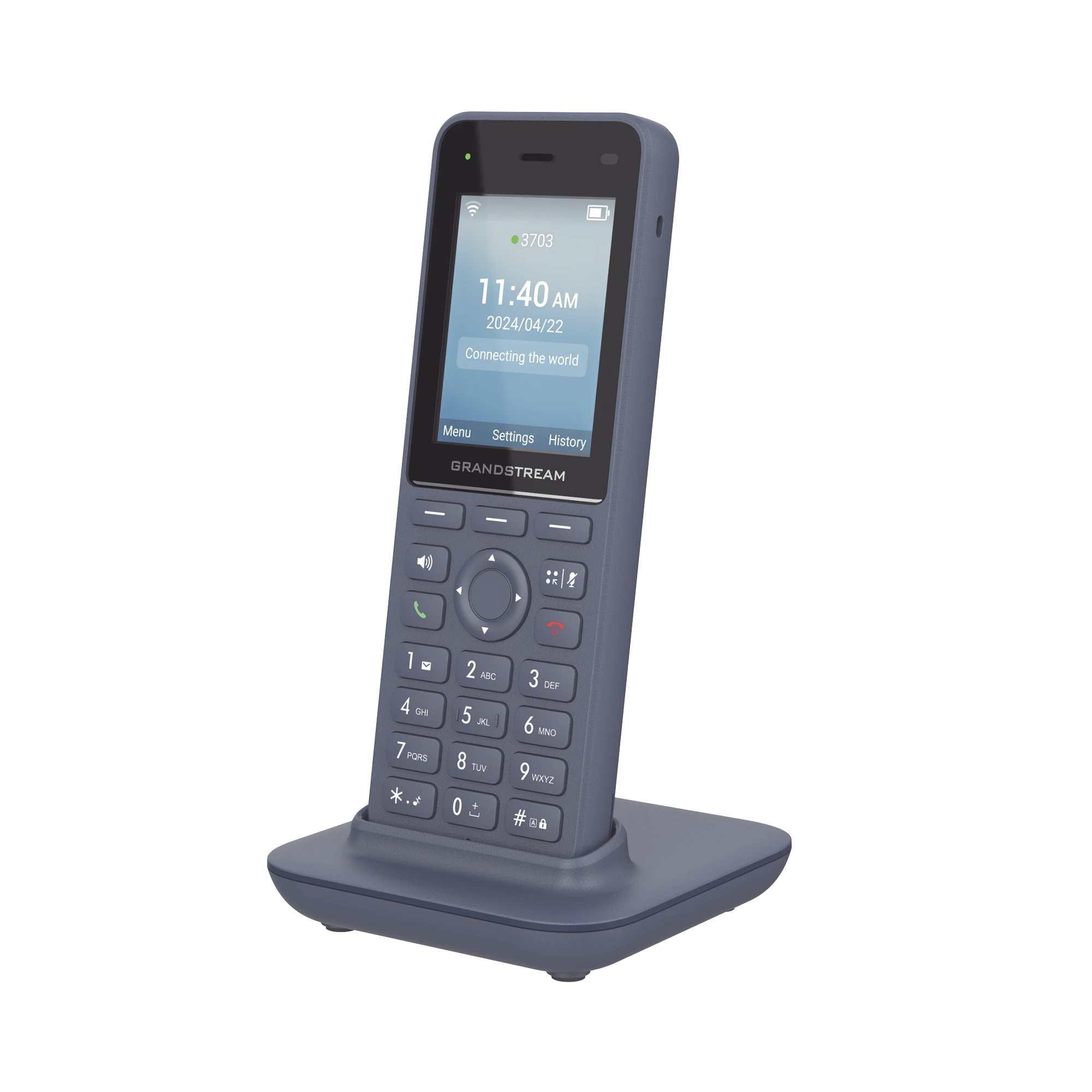 TELÉFONO IP INALÁMBRICO WI-FI, PORTÁTIL, 3 CUENTAS SIP, 3 LÍNEAS, VOZ HD, BLUETOOTH INTEGRADO, PUERTO USB TIPO C-VoIP - Telefonía IP - Videoconferencia-GRANDSTREAM-WP826-Bsai Seguridad & Controles