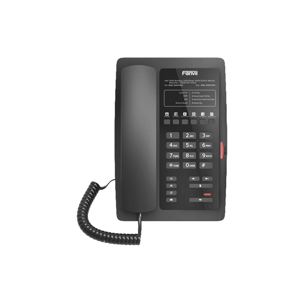 TELÉFONO IP PARA HOTELERÍA, PROFESIONAL CON 6 TECLAS PROGRAMABLES PARA SERVICIO RÁPIDO (HOTLINE), PLANTILLA PERSONALIZABLE CON POE-VoIP y Telefonía IP-FANVIL-Bsai Seguridad & Controles