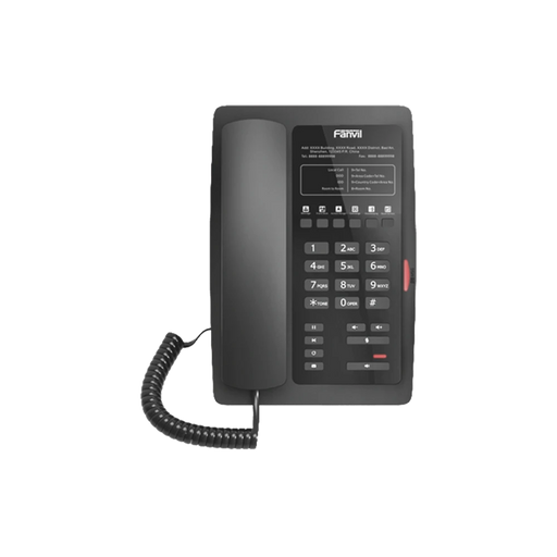 TELÉFONO IP PARA HOTELERÍA, PROFESIONAL CON 6 TECLAS PROGRAMABLES PARA SERVICIO RÁPIDO (HOTLINE), PLANTILLA PERSONALIZABLE CON POE-VoIP y Telefonía IP-FANVIL-H3F-Bsai Seguridad & Controles