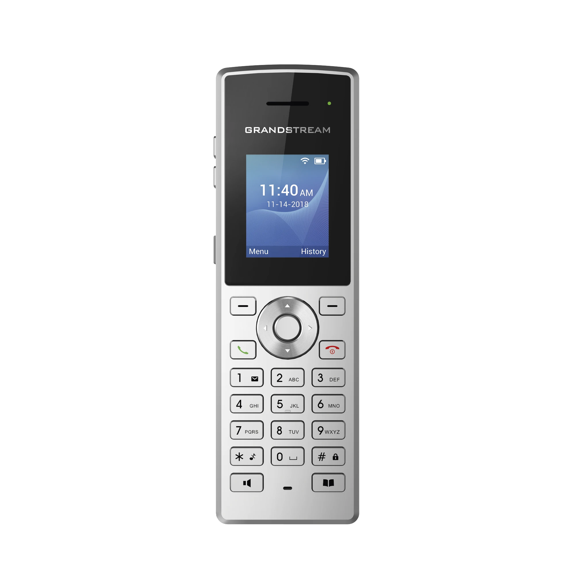 TELÉFONO IP PORTÁTIL CON CONEXIÓN A TRAVÉS DE WI-FI, 2 LÍNEAS, 2 CUENTAS SIP-VoIP y Telefonía IP-GRANDSTREAM-Bsai Seguridad & Controles