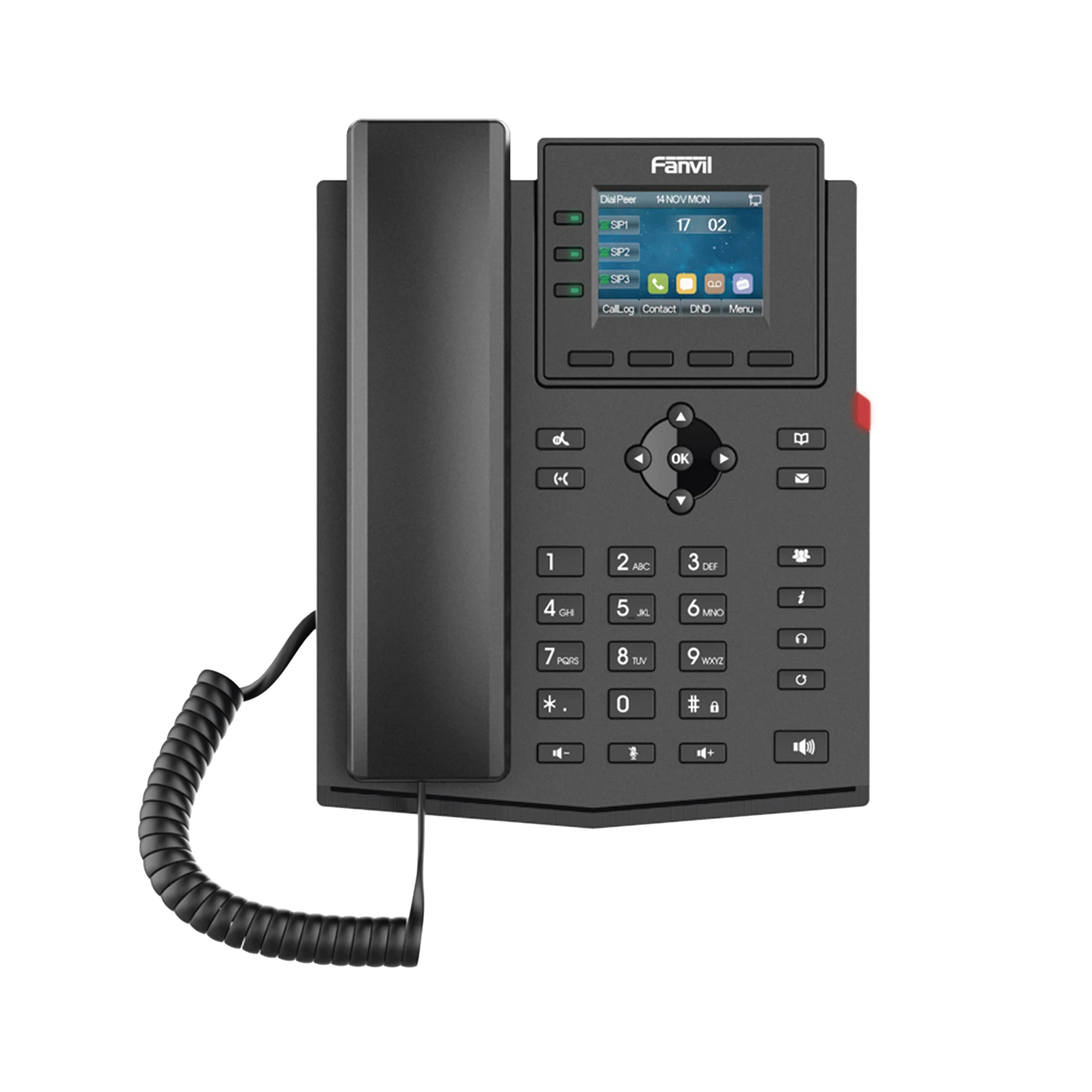 TELÉFONO IP WI-FI EMPRESARIAL PARA 4 LÍNEAS SIP CON PANTALLA LCD DE 2.4 PULGADAS A COLOR, OPUS Y CONFERENCIA DE 3 VÍAS, POE.-VoIP - Telefonía IP - Videoconferencia-FANVIL-Bsai Seguridad & Controles