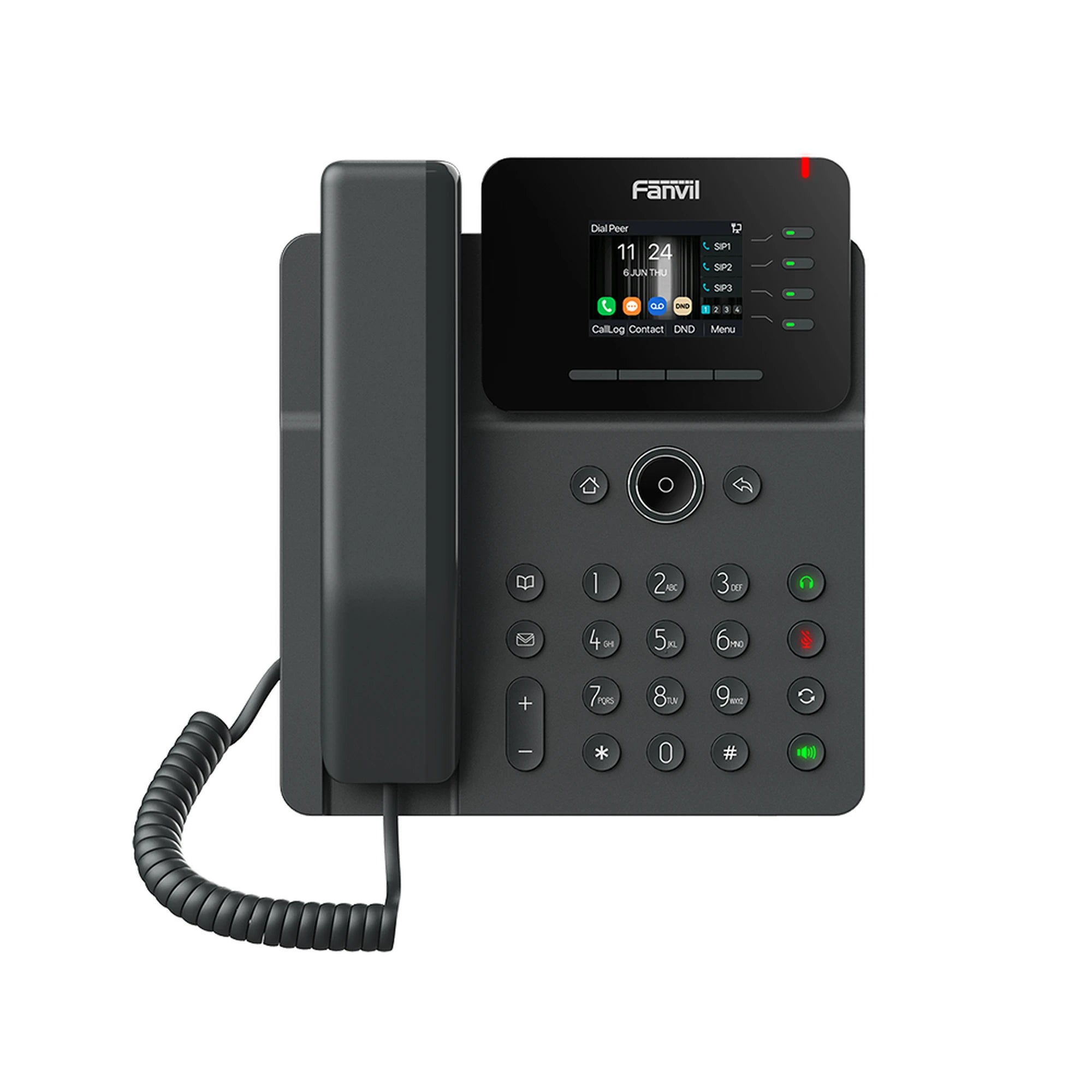TELÉFONO IP WI-FI EMPRESARIAL,BLUETOOTH, 4 LÍNEAS SIP, PANTALLA A COLOR 2.4", POE, PUERTOS GIGABIT, CONFERENCIA LOCAL DE 6 VÍAS.-VoIP - Telefonía IP - Videoconferencia-FANVIL-V61W-Bsai Seguridad & Controles