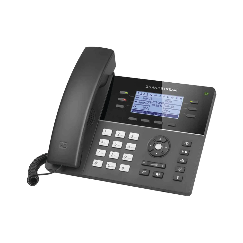 TELÉFONO IP WIFI GAMA MEDIA DE 6 LÍNEAS CON 4 TECLAS DE FUNCIÓN, 24 TECLAS DE EXTENSIÓN BLF DIGITAL Y CONFERENCIA DE 5 VÍAS POE-VoIP y Telefonía IP-GRANDSTREAM-Bsai Seguridad & Controles