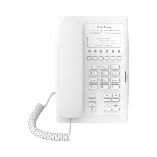 TELÉFONO IP WIFI PARA HOTELERÍA, PROFESIONAL CON 6 TECLAS PROGRAMABLES PARA SERVICIO RÁPIDO (HOTLINE), PLANTILLA PERSONALIZABLE CON POE-VoIP - Telefonía IP - Videoconferencia-FANVIL-H3WW-Bsai Seguridad & Controles