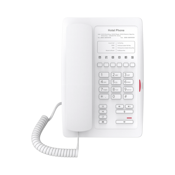 TELÉFONO IP WIFI PARA HOTELERÍA, PROFESIONAL CON 6 TECLAS PROGRAMABLES PARA SERVICIO RÁPIDO (HOTLINE), PLANTILLA PERSONALIZABLE CON POE-VoIP - Telefonía IP - Videoconferencia-FANVIL-Bsai Seguridad & Controles
