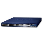 SWITCH PLANET STACKING SGS-5240-48T4X ADMINISTRABLE L2 + L3 RUTEO ESTATICO/ 48 PUERTOS RJ45 VELOCIDAD DE TRANSMISION 10/100/1000 MBPS + 4 SFP VELOCIDAD DE TRANSMISION 10 GBPS + 1 PUERTO RJ45 SERIAL/MONTAJE EN RACK/TEMPERATURA DE OPERACION 0-50°C-Switches-PLANET-Bsai Seguridad & Controles