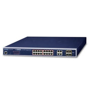 SWITCH PLANET GS-4210-16P4C ADMINISTRABLE L2 /16 PUERTOS RJ45 VELOCIDAD DE TRANSMISION 10/100/1000 MBPS ALIMENTACION POE ACTIVO AF/AT + 4 PUERTOS COMBO RJ45-SFP VELOCIDAD DE TRANSMISION 1000 MBPS + 1 PUERTO RJ45 CONSOLA/ TEMPERATURA DE OPERACION 0-50°C...-Switches-PLANET-Bsai Seguridad & Controles