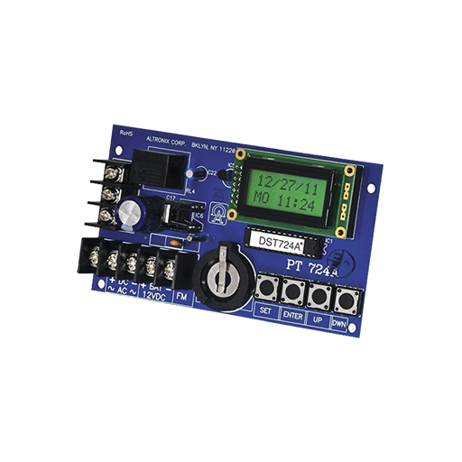 TEMPORIZADOR TIPO TARJETA PARA EVENTOS DE HASTA 365 DÍAS, LAS 24 HORAS DE 1 CANAL, CON PANTALLA LCD, CAPACIDAD DE RESPALDO-Accesorios Controles de Acceso-ALTRONIX-Bsai Seguridad & Controles
