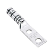 TERMINAL DE COMPRESIÓN PAN-LUG™ DE BARRIL LARGO, DE DOS ORIFICIOS DE 1/2", PARA CABLE 6 AWG, ESPACIO ENTRE ORIFICIOS DE 1.75".-Ferreteria-PANDUIT-Bsai Seguridad & Controles