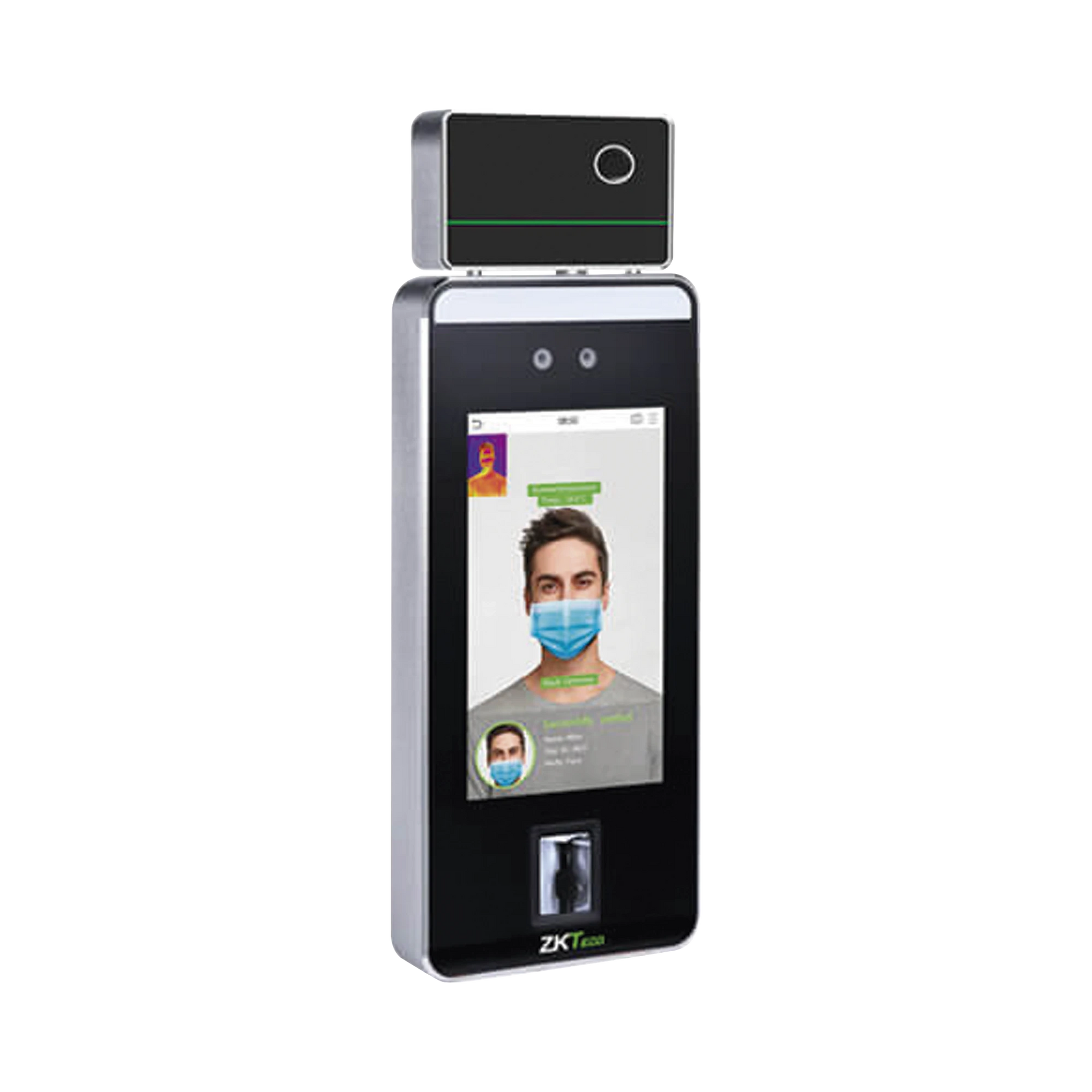 TERMINAL DE RECONOCIMIENTO FACIAL, PALMA, HUELLA DIGITAL Y TEMPERATURA DE ALTA VELOCIDAD-Biometricos-ZKTECO-Bsai Seguridad & Controles