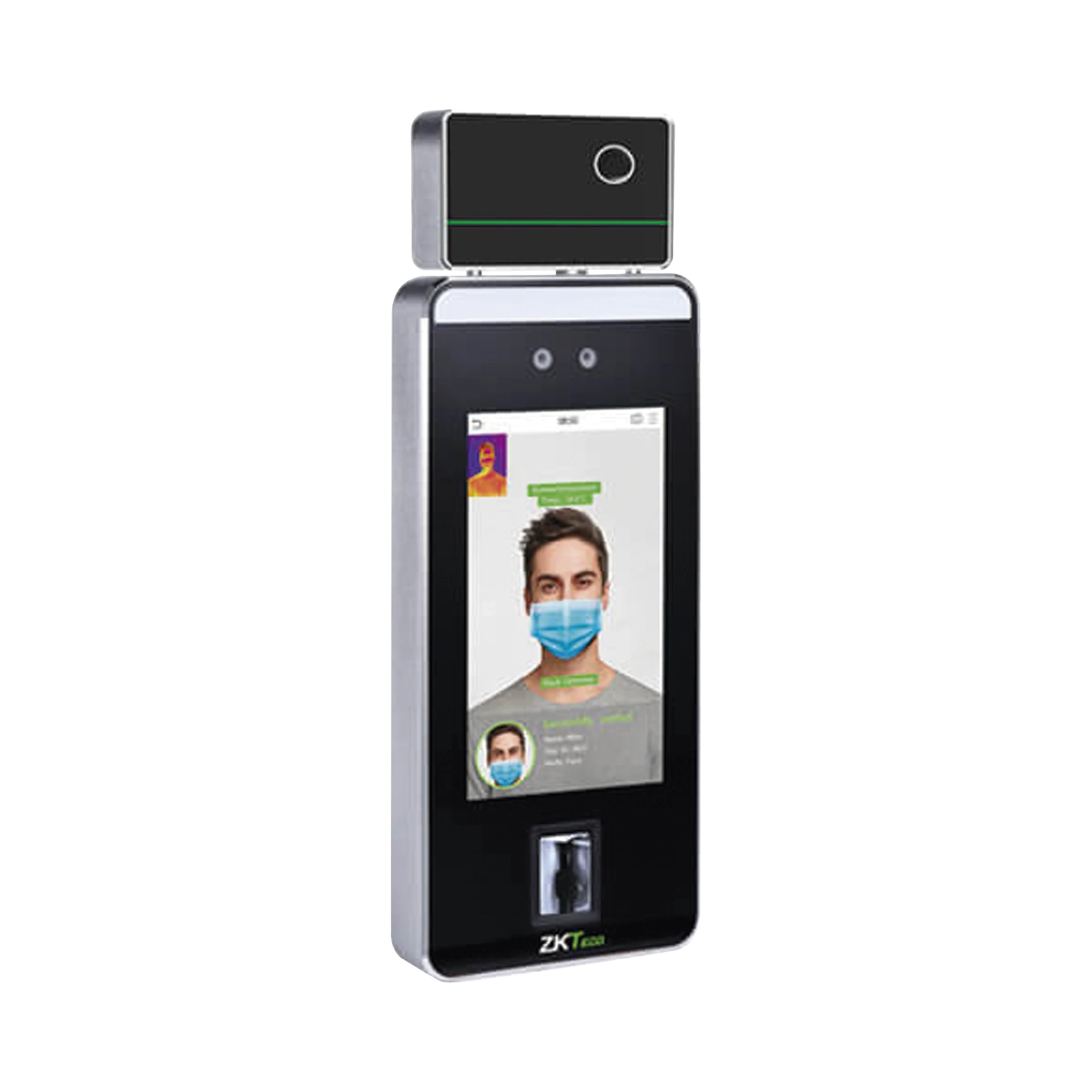 TERMINAL DE RECONOCIMIENTO FACIAL, PALMA, HUELLA DIGITAL Y TEMPERATURA DE ALTA VELOCIDAD-Biometricos-ZKTECO-Bsai Seguridad & Controles