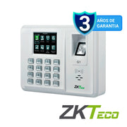 TERMINAL DE TIEMPO Y ASISTENCIA GREEN LABEL G1 LECTOR DE HUELLA CON TECNOLOGIA SILKID DETECCION DE DEDO VIVO LECTOR DE TARJETAS DE PROXIMIDAD CONEXION POE COMUNICACION ADMS-Biometricos-ZKTECO-Bsai Seguridad & Controles