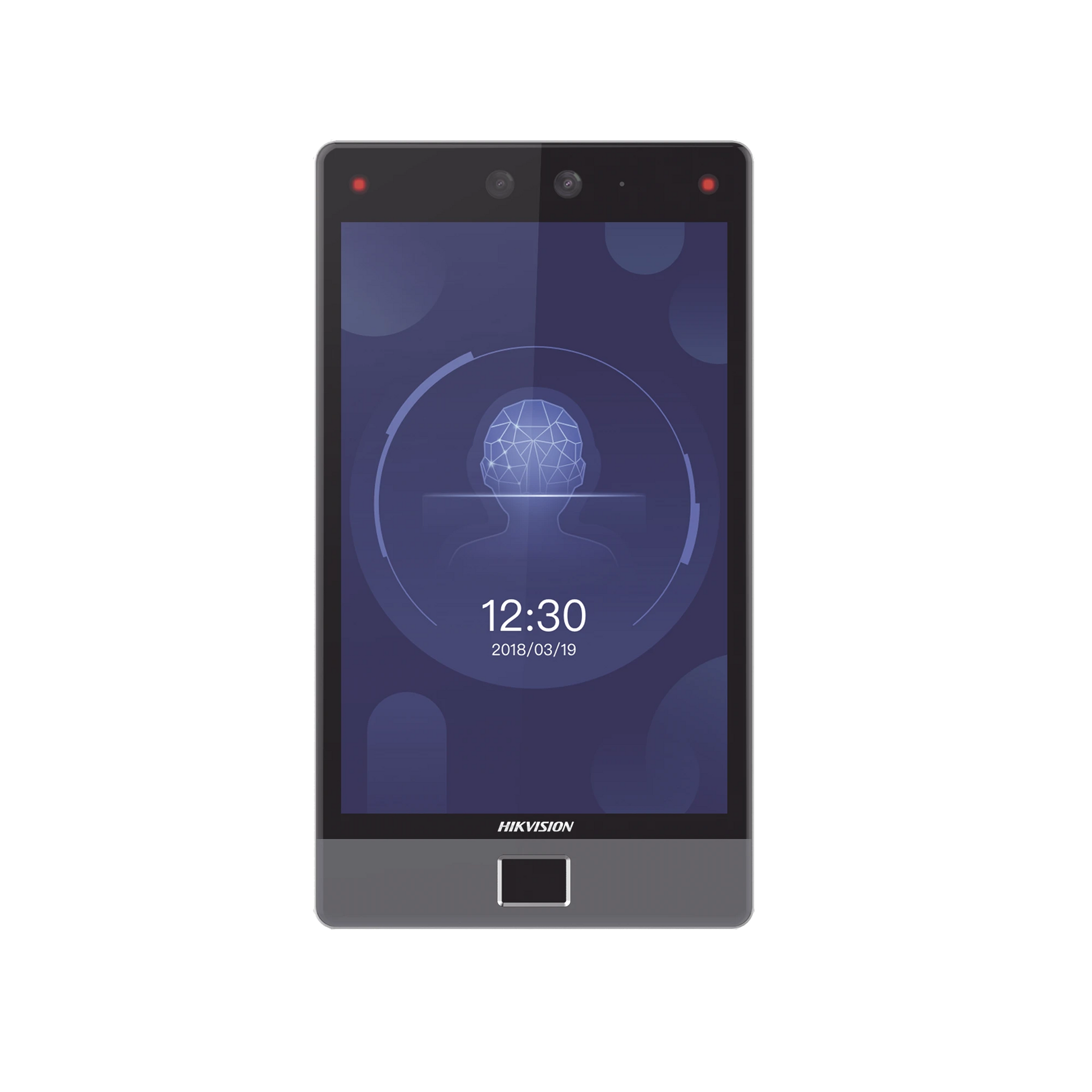 TERMINAL FACIAL MIN MOE 8" TOUCH CON LECTOR DE HUELLAS / DELGADA Y ESTÉTICA / POE / 100,000 ROSTROS / EXTERIOR IP65 / FUNCIÓN DE VIDEOPORTERO Y LECTURA DE CÓDIGOS QR / LECTURA DE TARJETAS-Biométricos-HIKVISION-DSK1T680DFE1-Bsai Seguridad & Controles