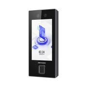 TERMINAL FACIAL MIN MOE CON LECTOR DE HUELLAS Y TARJETAS PROX EM / 3000 ROSTROS / 3000 HUELLAS / PANTALLA 4.5" / ADMINISTRABLE EN LA NUBE CON HIKCONNECT TEAMS / EXTERIOR IP65 / POE / WIFI-Biométricos-HIKVISION-Bsai Seguridad & Controles