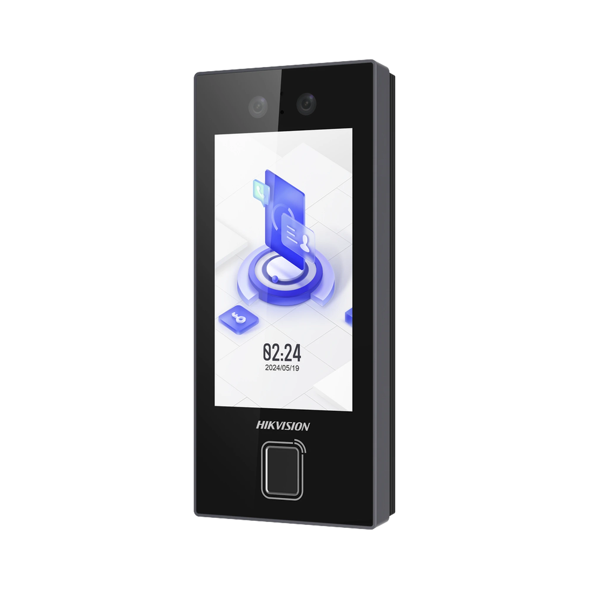 TERMINAL FACIAL MIN MOE CON LECTOR DE HUELLAS Y TARJETAS PROX EM / 3000 ROSTROS / 3000 HUELLAS / PANTALLA 4.5" / ADMINISTRABLE EN LA NUBE CON HIKCONNECT TEAMS / EXTERIOR IP65 / POE / WIFI-Biométricos-HIKVISION-Bsai Seguridad & Controles