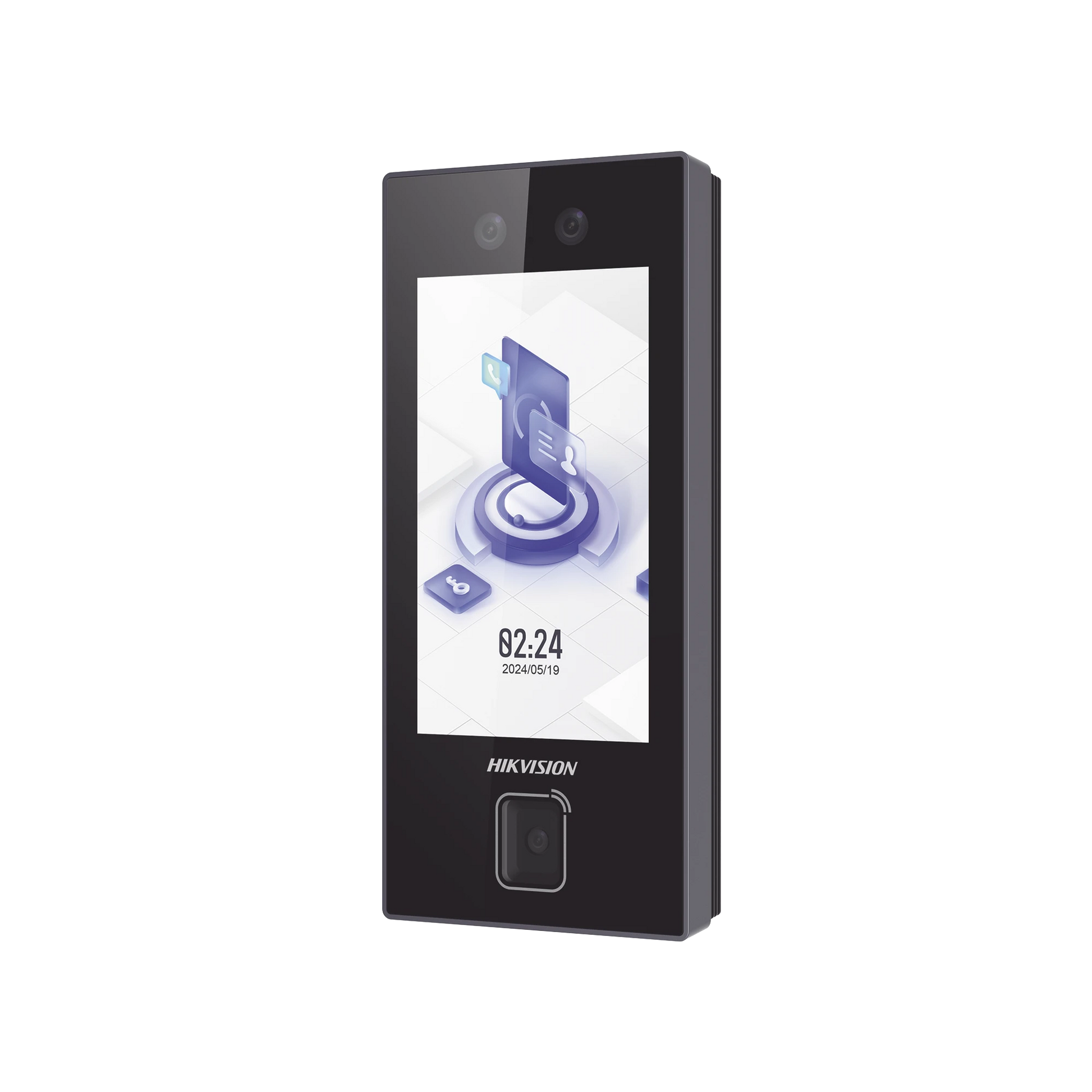 TERMINAL FACIAL MIN MOE CON LECTOR DE QRS FISICO ULTRA RÁPIDO Y TARJETAS MIFARE / 3000 ROSTROS / PANTALLA 4.5" / ADMINISTRABLE EN LA NUBE CON HIKCONNECT TEAMS / EXTERIOR IP65 / POE / WIFI-Biométricos-HIKVISION-DS-K1T344MBWX-QRE1-Bsai Seguridad & Controles