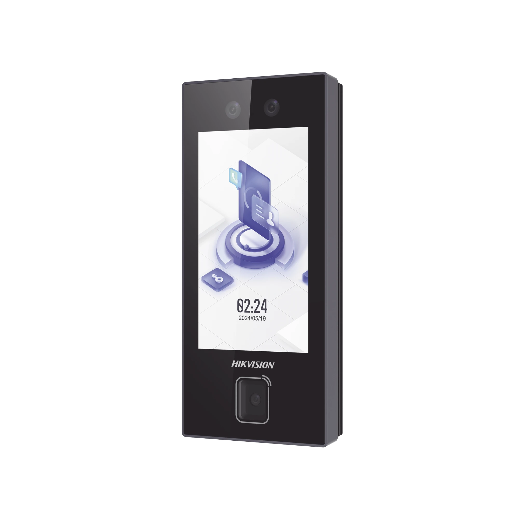 TERMINAL FACIAL MIN MOE CON LECTOR DE QRS FISICO ULTRA RÁPIDO Y TARJETAS MIFARE / 3000 ROSTROS / PANTALLA 4.5" / ADMINISTRABLE EN LA NUBE CON HIKCONNECT TEAMS / EXTERIOR IP65 / POE / WIFI-Biométricos-HIKVISION-DS-K1T344MBWX-QRE1-Bsai Seguridad & Controles