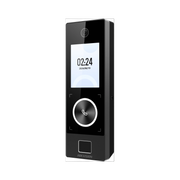 TERMINAL FACIAL MIN MOE WIFI & POE CON BOTÓN DE LLAMADA Y LECTOR DE HUELLA / EXTERIOR IP65 / TARJETAS VIRTUALES BLUETOOTH CON HIKCONNECT TEAMS / 1000 ROSTROS Y 3,000 HUELLAS-Biométricos-HIKVISION-Bsai Seguridad & Controles