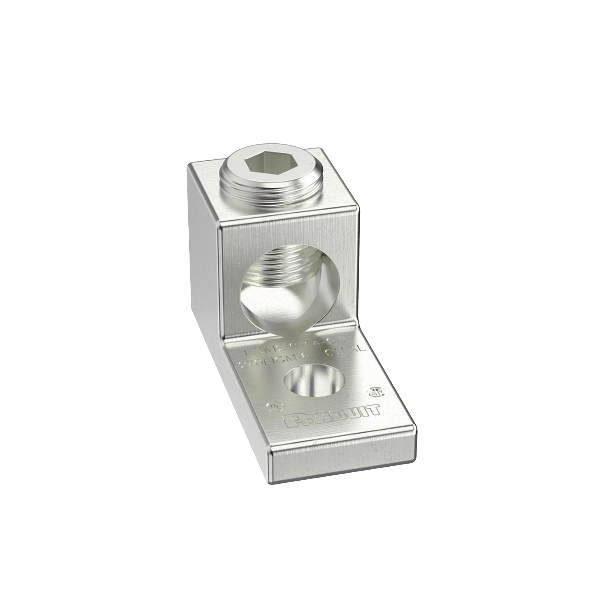 TERMINAL TIPO LENGÜETA RECTA DE ALUMINIO CON AGUJERO 1/4", Y BARRIL PARA CABLE #14 - 2/0 AWG-Calidad de la Energía-PANDUIT-Bsai Seguridad & Controles