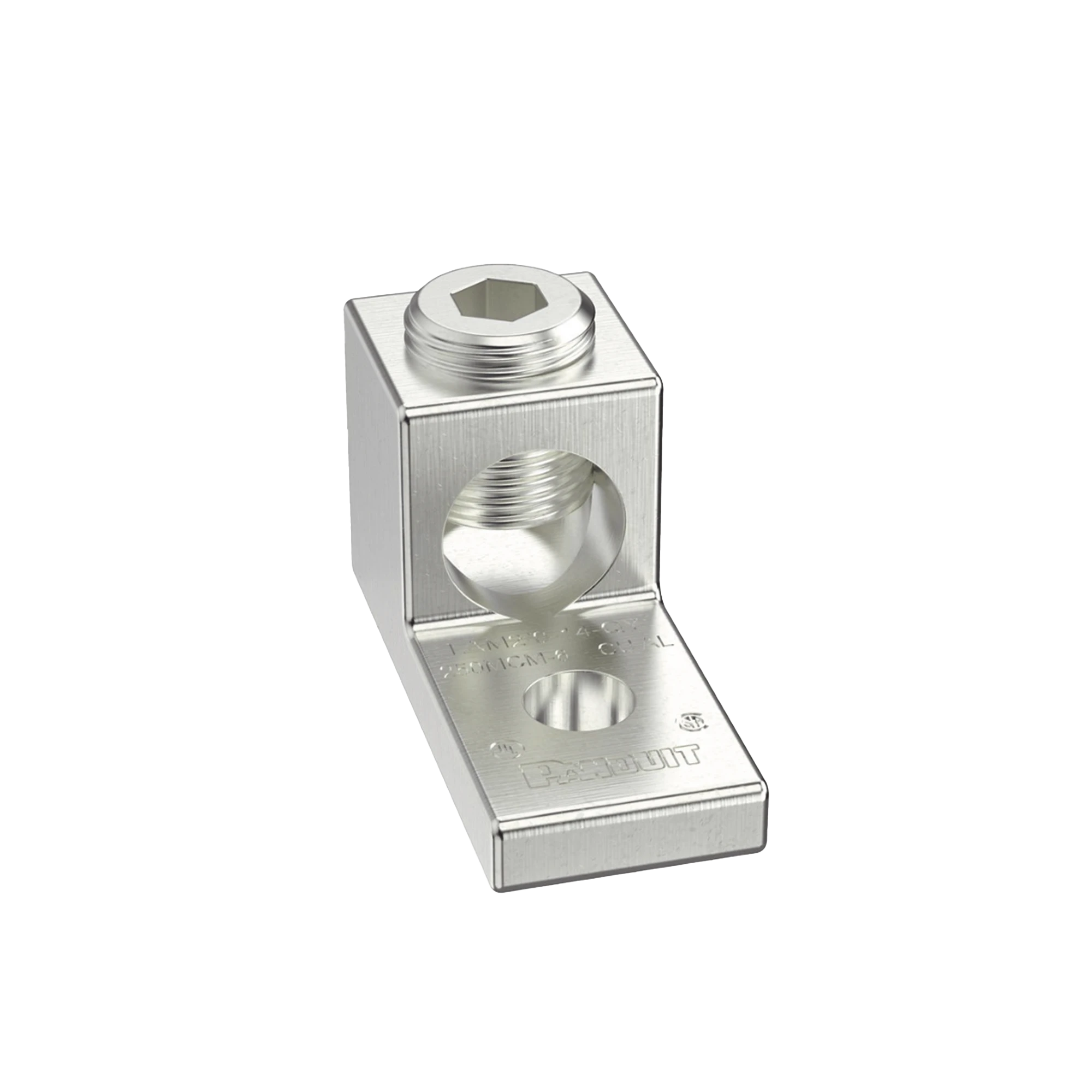 TERMINAL TIPO LENGÜETA RECTA DE ALUMINIO CON AGUJERO 1/4", Y BARRIL PARA CABLE #14 - 2/0 AWG-Calidad de la Energía-PANDUIT-Bsai Seguridad & Controles