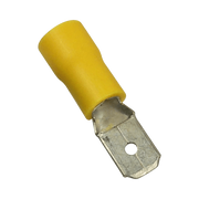 TERMINAL TIPO MACHO AISLADA / 12 - 10 AWG / AMARILLO / PAQUETE DE 25 PIEZAS.-Ferreteria-EPCOM POWERLINE-Bsai Seguridad & Controles