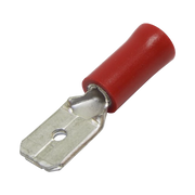 TERMINAL TIPO MACHO AISLADA / 22 - 16 AWG / ROJO / PAQUETE DE 25 PIEZAS.-Ferreteria-EPCOM POWERLINE-Bsai Seguridad & Controles