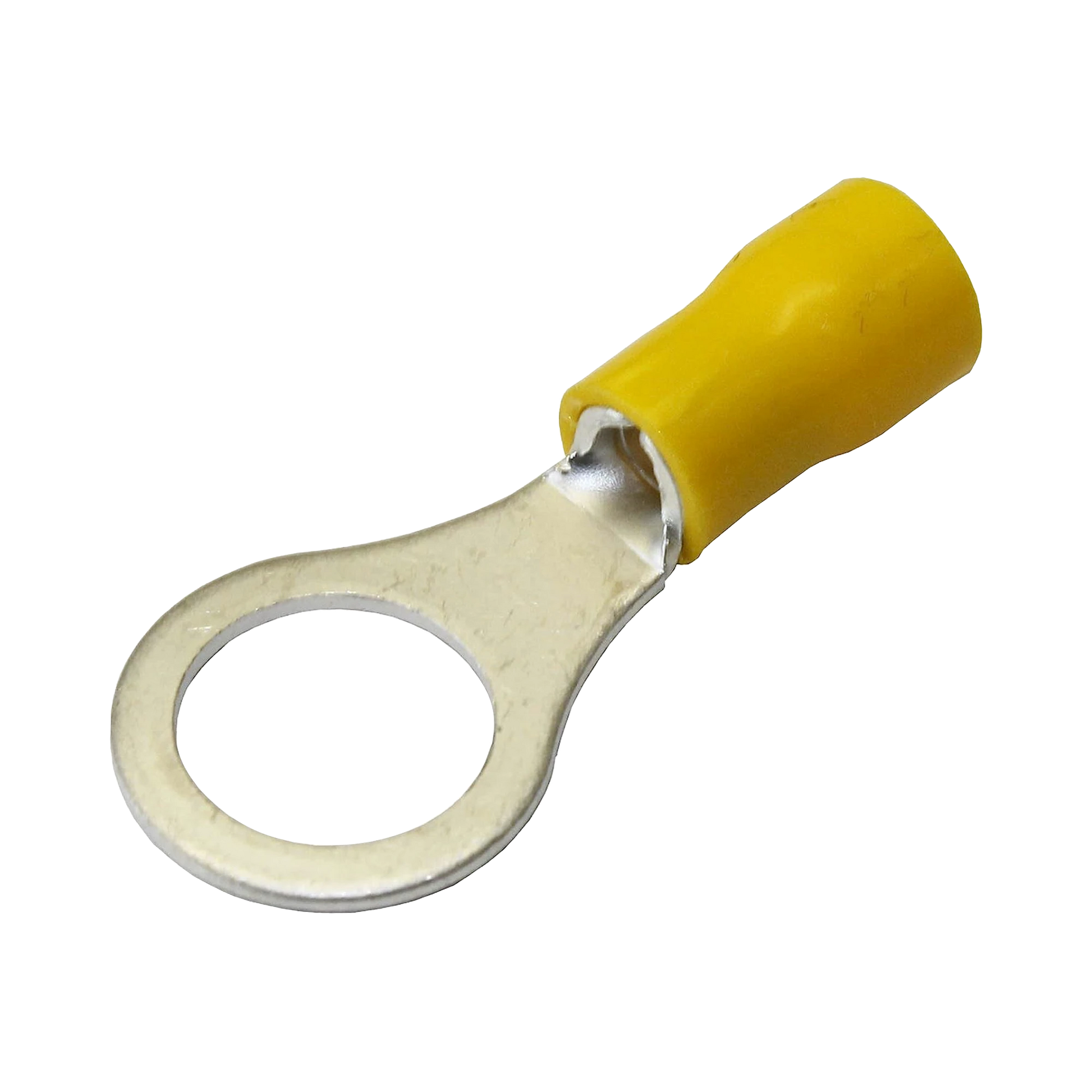 TERMINAL TIPO OJO / 1 / 4" / 12 - 10 AWG / AMARILLO / PAQUETE DE 25 PIEZAS.-Ferreteria-EPCOM POWERLINE-Bsai Seguridad & Controles