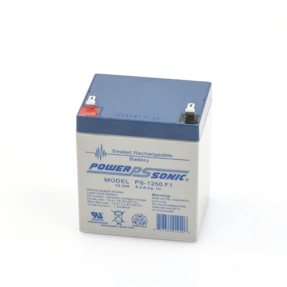 BATERÍA DE RESPALDO UL DE 12V 5AH / IDEAL PARA SISTEMAS DE DETECCIÓN DE INCENDIO / CONTROL DE ACCESO / INTRUSIÓN / VIDEOVIGILANCIA / TERMINALES TIPO F1-Baterías-POWER SONIC-Bsai Seguridad & Controles