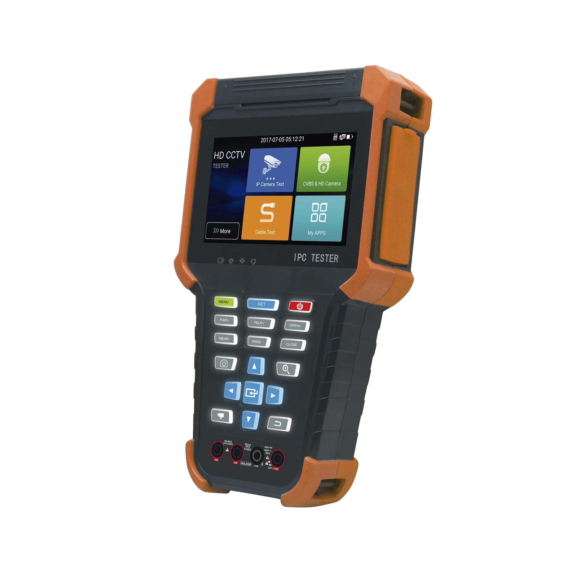 TESTER DE VIDEO DE 4” / PRUEBA DE CÁMARA ANALÓGICA / PRUEBA DE CÁMARA IP, SOPORTE 4K, H.264 Y H.265 / TVI DE 8 MP, CVI DE 8 MP, AHD DE 8 MP / MULTÍMETRO DIGITAL / ENTRADA HDMI-Accesorios Generales-EPCOM-Bsai Seguridad & Controles